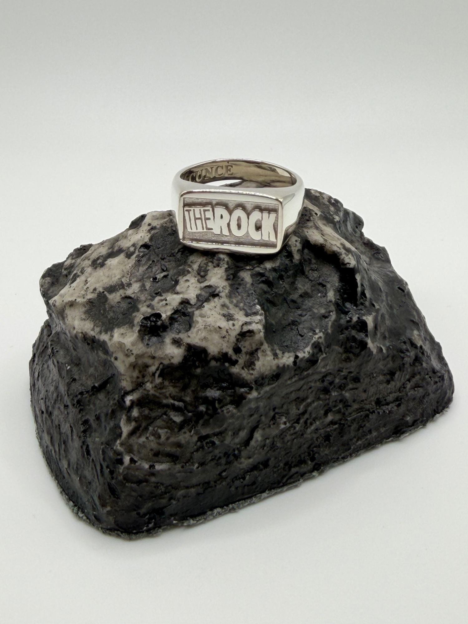 The Rock signet on volcanic rock